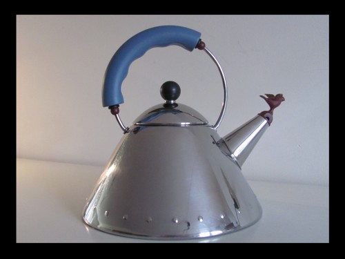 Alessi whistling tea kettle - :,